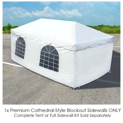 Party Tents Direct Event Tent Single Cathedral Side Wall ONLY (8' x 20')   